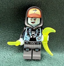 LEGO Ninjago Scott Prime Empire Minifigure w/ Hood, Blades and Dual Head njo0558