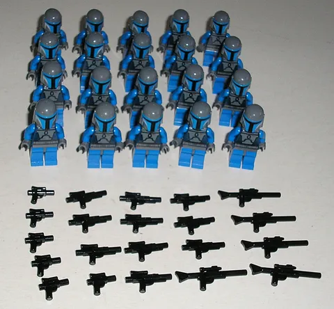 LEGO Star Wars MANDALORIAN DEATH WATCH WARRIOR Lot of 20 Minifigures 7914 9525