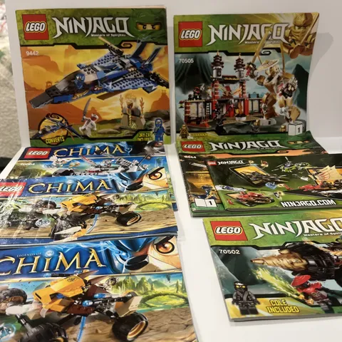Lot Of 8 Lego Instruction Books Ninjago Chima Kids