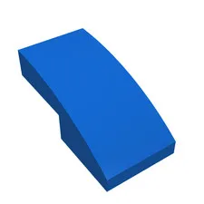 10x LEGO® Part 11477 - Slope, Curved 2 x 1 x 2/3