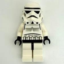 Lego Imperial Stormtrooper Black Head Dotted Mouth Helmet Mini Figure