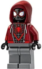 LEGO® Minifig sh0943 - Spider-Man (Miles Morales) - Dark Red Hood