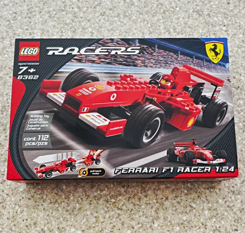 LEGO Racers Ferrari F1 Racer 1:24 8362 Pull-Back Motor Set 112 pcs. unopened box