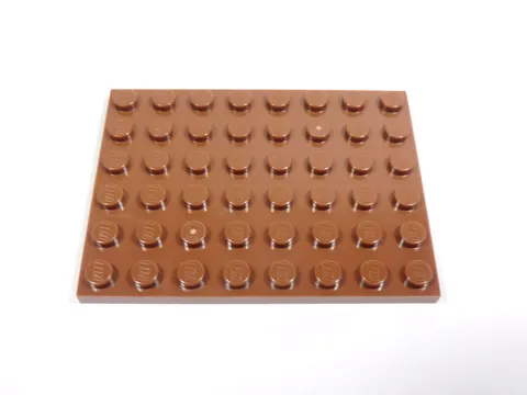LEGO Reddish Brown 6x8 Plate O1