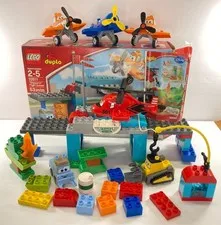 LEGO Duplo Disney Pixar Planes Vehicles Blocks Odd Lot w/Box Instructions Clean!