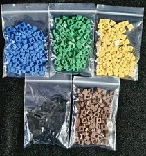 LEGO 1x1 Plates Lot of 100 Part 3024 Pick Color Black Blue Green Yellow Brown 