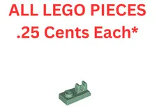 LEGO Plate 1x2 with Top Clip with Gap Sand Green 92280 - Genuine LEGO Parts