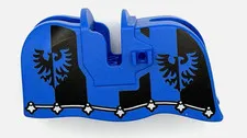 LEGO® Horse Barding, Smooth Edge with Black Falcon Emblem 13744pb04 New