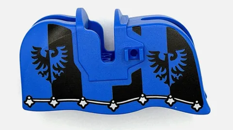 LEGO® Horse Barding, Smooth Edge with Black Falcon Emblem 13744pb04 New
