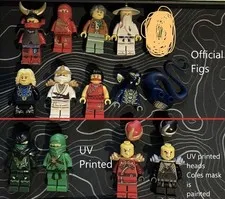 LEGO NINJAGO Minifigure Lot, UV Printed Parts, KAI DX, SKALES