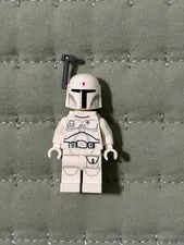 LEGO Star Wars Boba Fett White Prototype sw0631 Authentic Minifigure