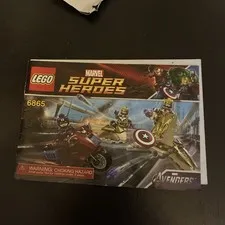 LEGO MANUAL 6865 CAPTAIN AMERICA CYCLE SUPER HEROES INSTRUCTION GUIDE BOOKLET