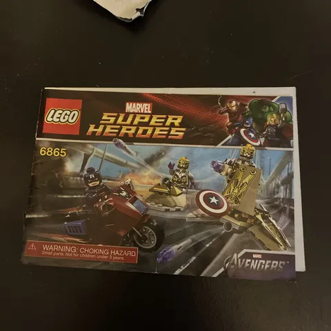 LEGO MANUAL 6865 CAPTAIN AMERICA CYCLE SUPER HEROES INSTRUCTION GUIDE BOOKLET
