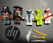 LEGO NINJAGO Animals Minifigure Lot 5 Figures with Weapons! serpentine, ras+drix