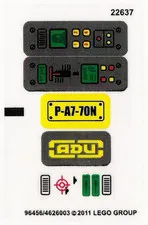 LEGO STICKER SHEET ONLY 7050 ALIEN DEFENDER from set New & Genuine