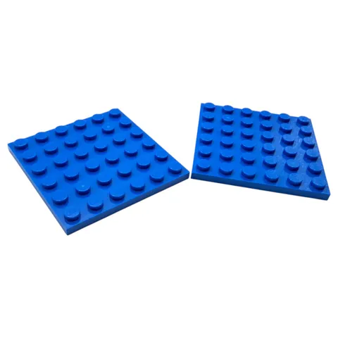 LEGO ® 2x plate 6x6 bright blue 3958 new 4199519 green building plate base plate