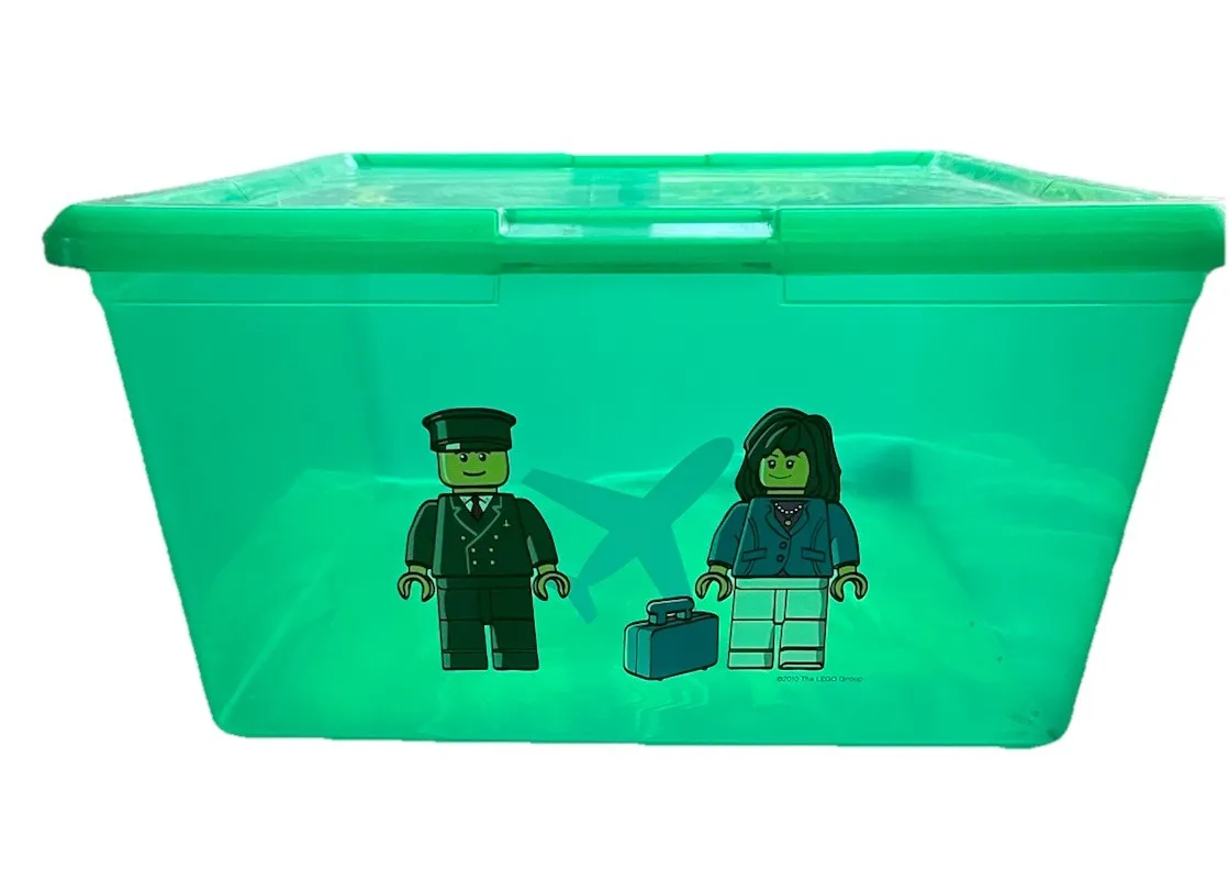 LEGO Airplane Pilot Green Iris Modular Storage Box