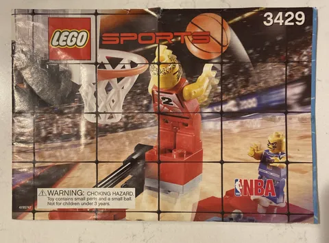 LEGO Sports NBA Basketball Ultimate Defense 3429 Instructions Manual Only