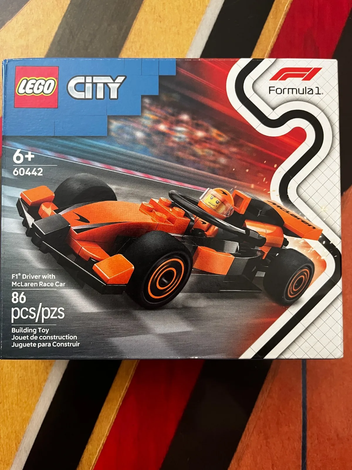 LEGO City 60442 F1 Driver with McLaren Race Car NEW Sealed 86pc Formula 1