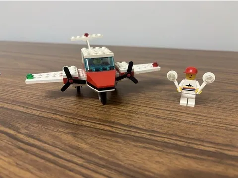 LEGO Town: Turbo Prop Airplane (6687) with figures and instructions Used