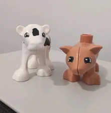 LEGO Duplo Farm Animals  PIGLET & CALF Figures