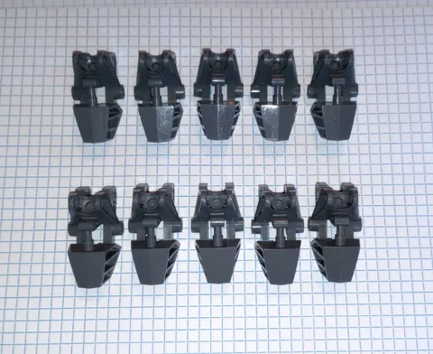 10 Bionicle Lego 32475 Dark Bluish Gray Foot Feet Vahki style Genuine Lego Parts