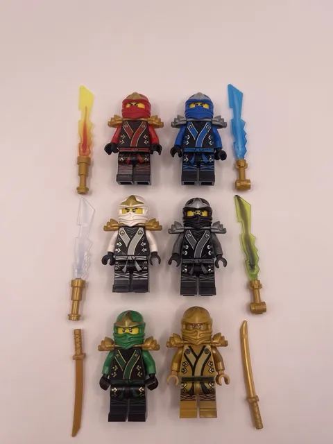 Lego Ninjago The Final Battle Minifigure Lot 2013 RARE Lloyd Golden Ninja Zane