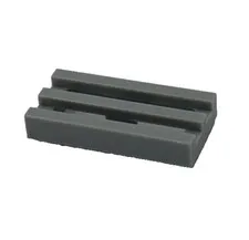 Lego 2412b Light Bluish Gray Tile Modified 1 x 2 Grille With Bottom Groove