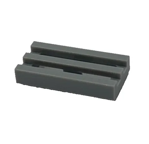 Lego 2412b Light Bluish Gray Tile Modified 1 x 2 Grille With Bottom Groove