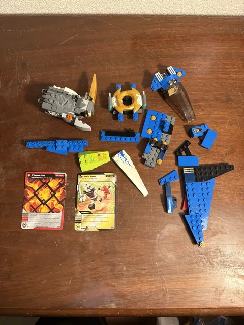 Lego Ninjago Incomplete Part Lot  + Trading Cards HP