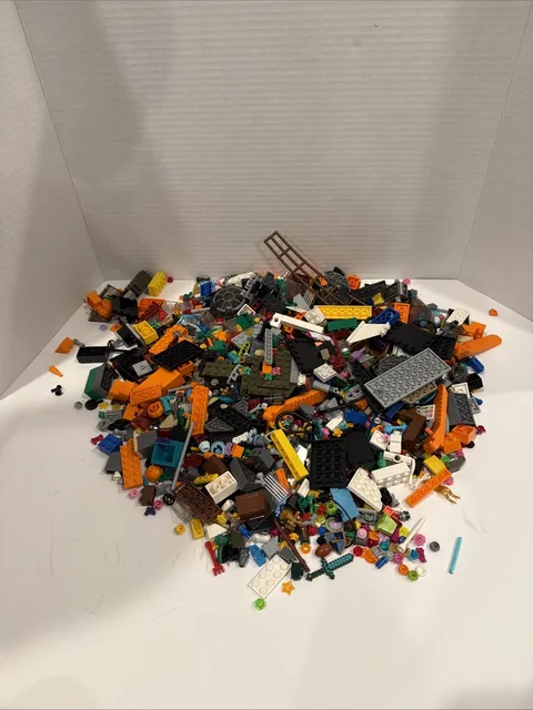 Lot Of 2 Pounds (Lbs) Lego Miscellaneous Colors Pieces Bricks