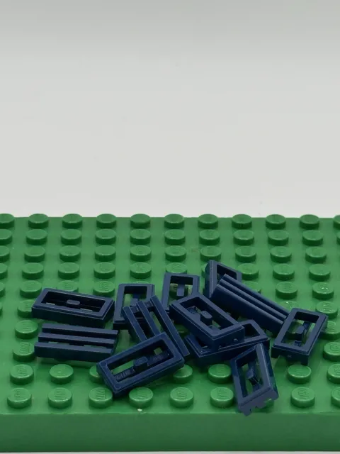 Lego Grill Grate Plates 1x2 Dark Blue Part #2412 Lot of 12 #2412b 1722
