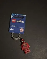 New Lego Minifigure Key Chain 854154: Carnage (Spider-Man)