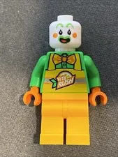 Lego Minifigure City Stuntz Citrus the Clown from Set #60294 No Helmet