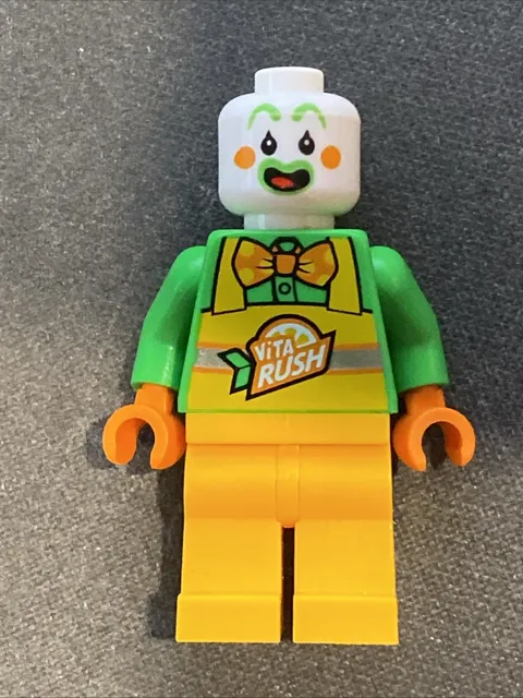 Lego Minifigure City Stuntz Citrus the Clown from Set #60294 No Helmet