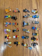 LEGO Minifigure Lot - 25 Mixed Lego Only Minifigures with Accessories - Bulk Lot