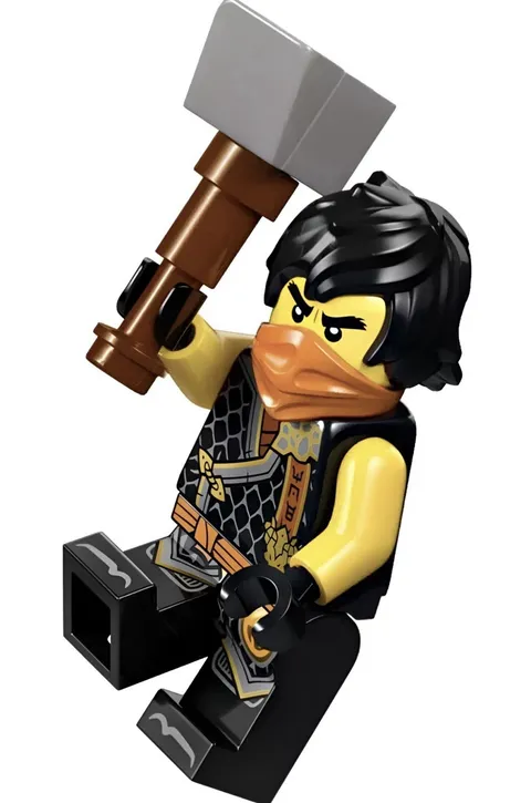 LEGO NINJAGO Cole Minifigure WITH WEAPON! Brand NEW 30675 Dragons Rising Minifig