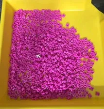 LEGO Parts Dark Pink 1 x 1 Flower Edge 4 Petals MOC Builder Supply Pack x825