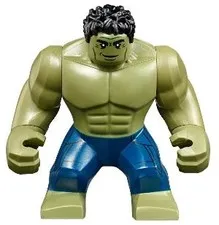 LEGO® Minifigure Super Heroes sh0577 Hulk w/Black Hair and Dark Blue Pants