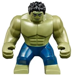 LEGO® Minifigure Super Heroes sh0577 Hulk w/Black Hair and Dark Blue Pants
