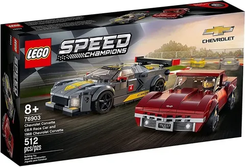 LEGO SPEED CHAMPIONS 76903 Corvette Singray Parts 50% Complete - SEE PHOTOS!