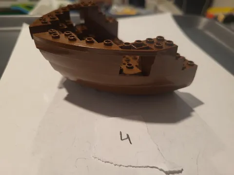 Mint/NM LEGO 2558c03 Old Brown Large Boat Hull Stern 6285 6274 Pirates Vintage