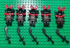 Lego Ninjago Stone Army Warriors X5 blue Face - The Final Battle Minifigure