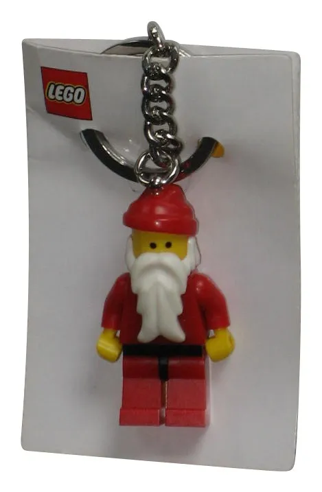 LEGO Club Santa Clause Christmas Red MiniFigure Keychain