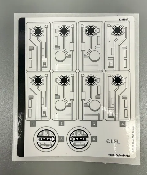 LEGO® Star Wars 75376 Tantive IV Sticker Sheet NEW GENUINE