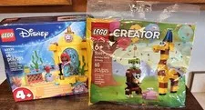 Lego Bundle Disney's The Little Mermaid 43235 Birthday Party Animals 30689