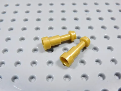LEGO Lot of 2 Pearl Gold Spyglass Telescope Accessory Minifig BU