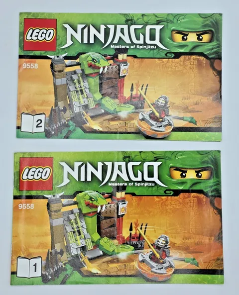 LEGO 9558 Ninjago Masters of Spinjitzu Training Set Instruction Manual Only 2012