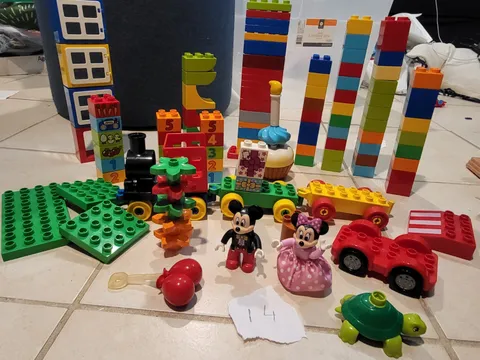 LEGO DUPLO 2 lb 6 oz Lot Disney Mickey Minnie Train Figures Numbers Animals