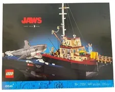 LEGO Ideas Jaws Shark 21350 Toy and Diorama Building Set NEW FACTORY SEALED